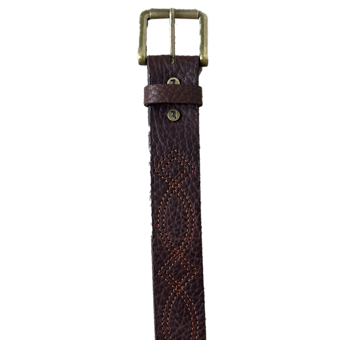 Figure 8 Buffalo Leather Belt - Brown