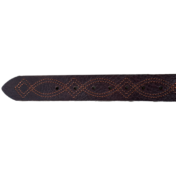 Figure 8 Buffalo Leather Belt - Brown