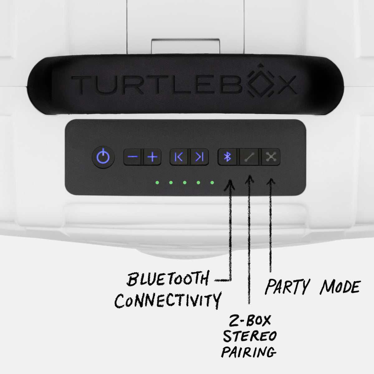 Turtlebox Original Speaker - White/Black
