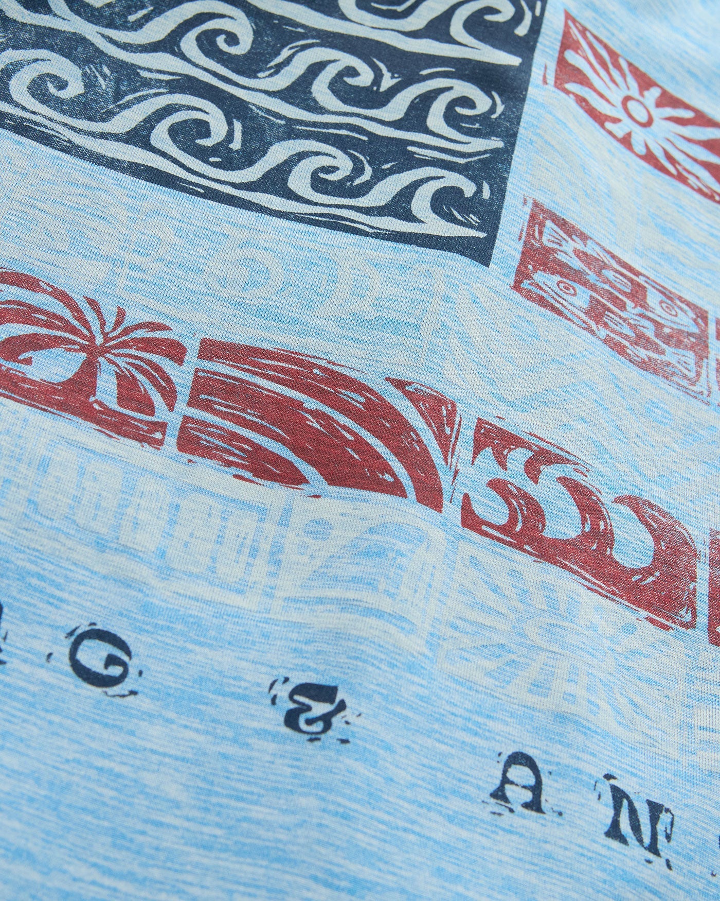Flag and Anthem | Americana Costal Flag Tee | Blue