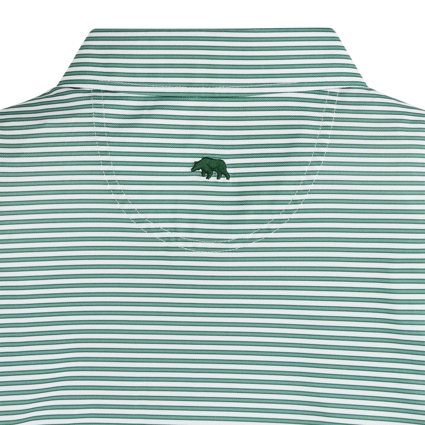 Onward Reserve Guide Stripe Performance Pique Polo- Mallard Green