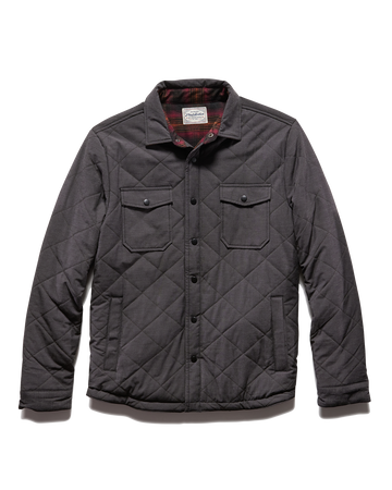 Flag and Anthem Chapin Flannel - Line Quilted Jacket - Charcoal
