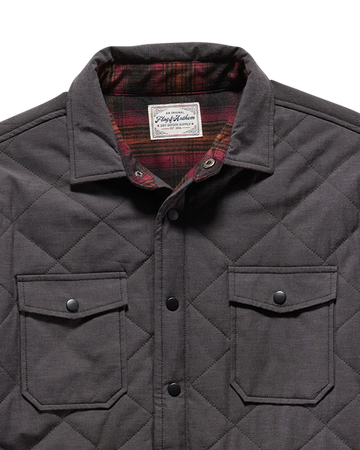 Flag and Anthem Chapin Flannel - Line Quilted Jacket - Charcoal
