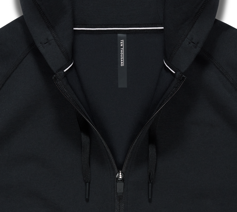 Ten Thousand Full Zip Hoodie - Black