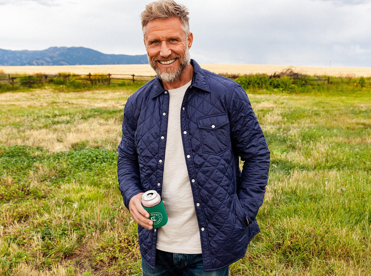 Criquet Quilted Shacket - Navy