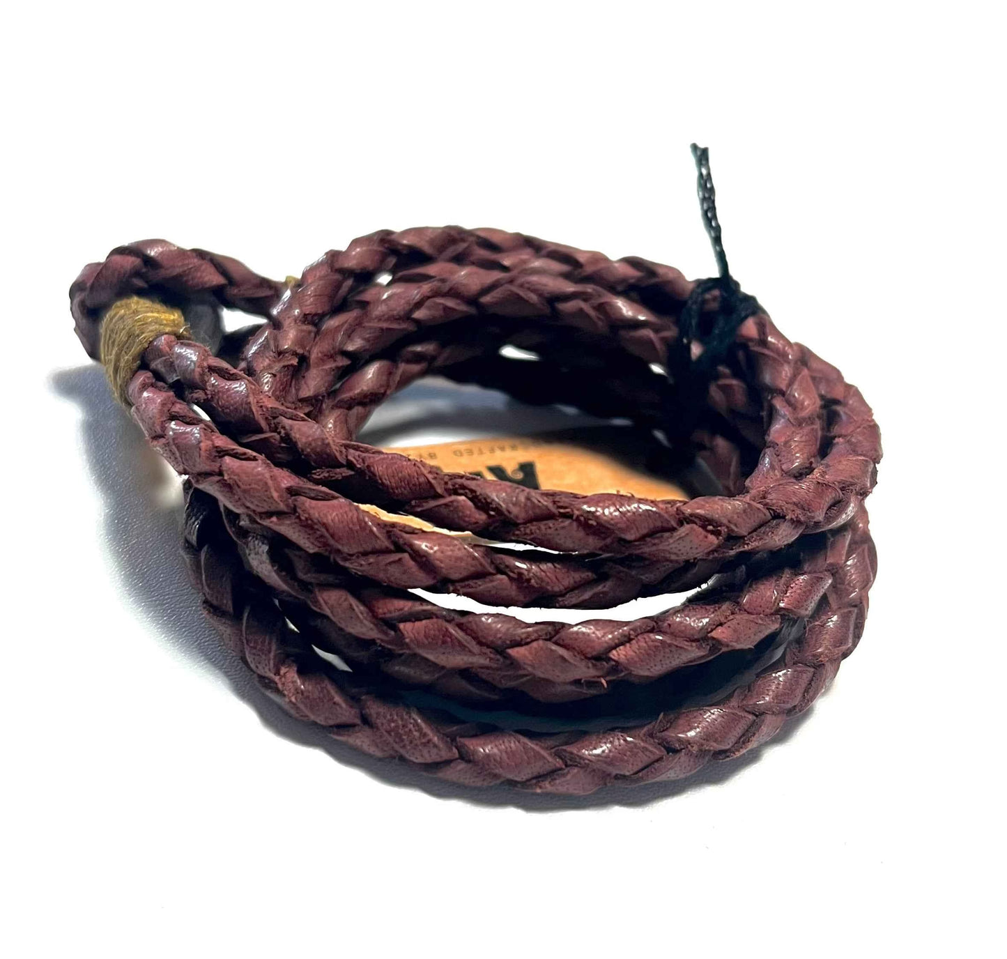 Roosters Men's Collection Bracelet -Brown Leather Multi wrap