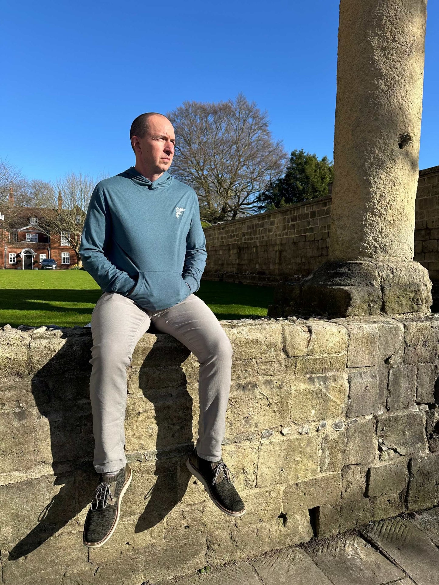 Roosters Performance Hoodie - Heathered Teal