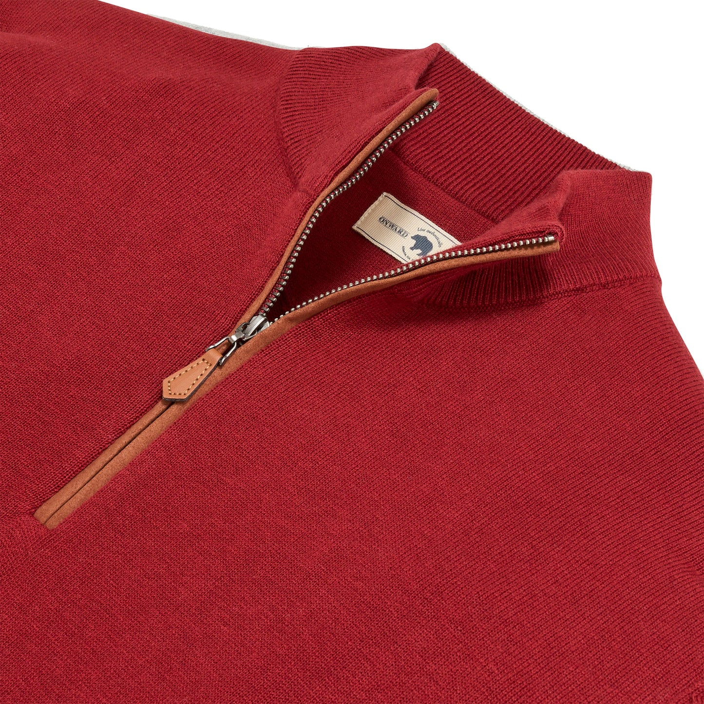 Jackson 1/4 Zip Pullover - Sun-dried Tomato