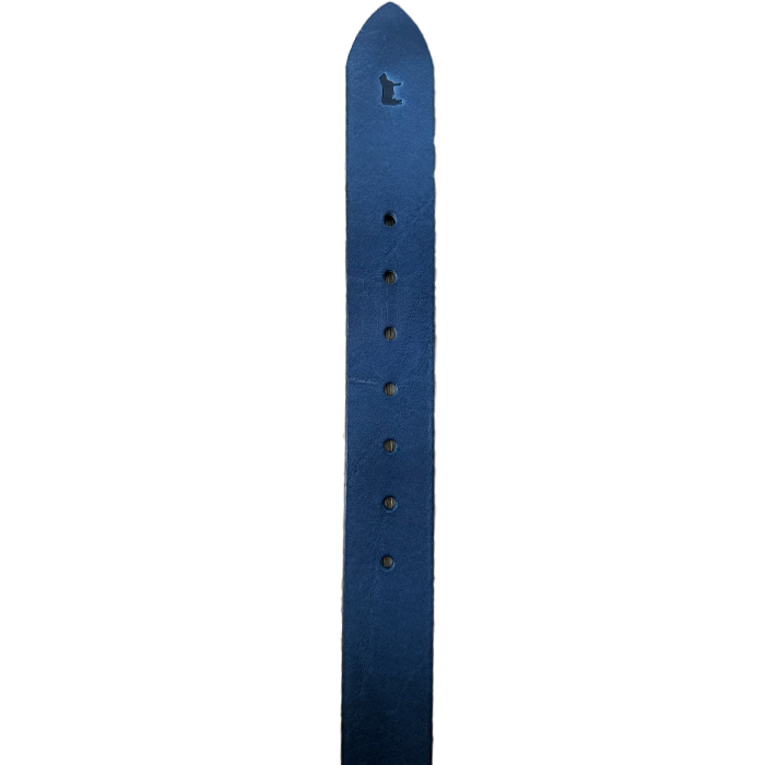 Jelly Bean Leather Belt - Blueberry
