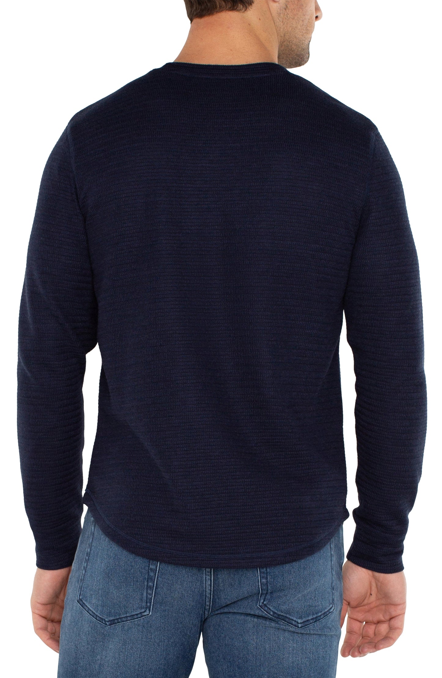 Liverpool Los Angeles Long Sleeve Crew Neck - Navy