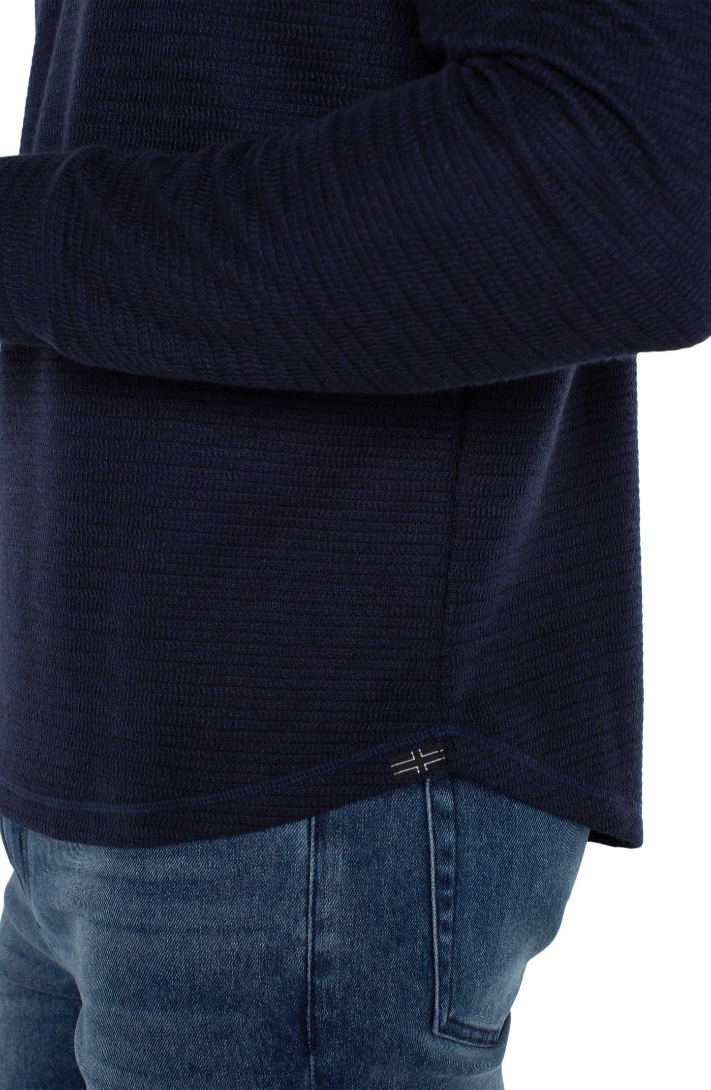Liverpool Los Angeles Long Sleeve Crew Neck - Navy
