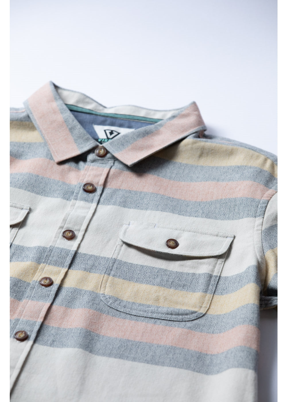 Vissla Central Coast Eco LS Flannel Shirt - Bone