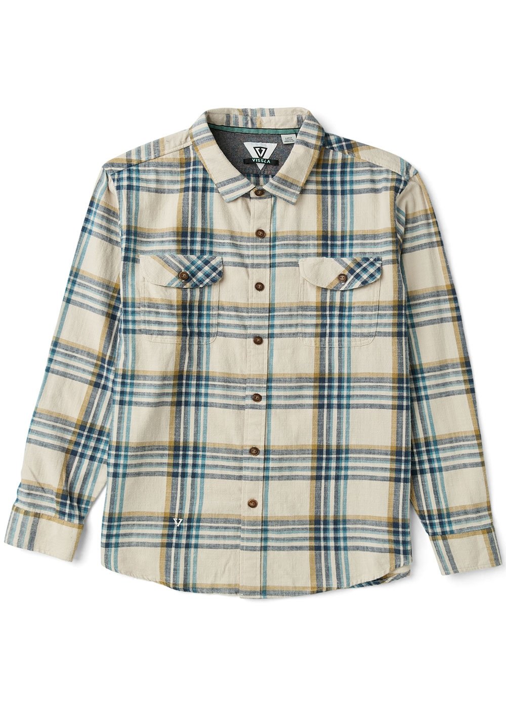 Vissla Central Coast Eco LS Flannel Shirt - Dune