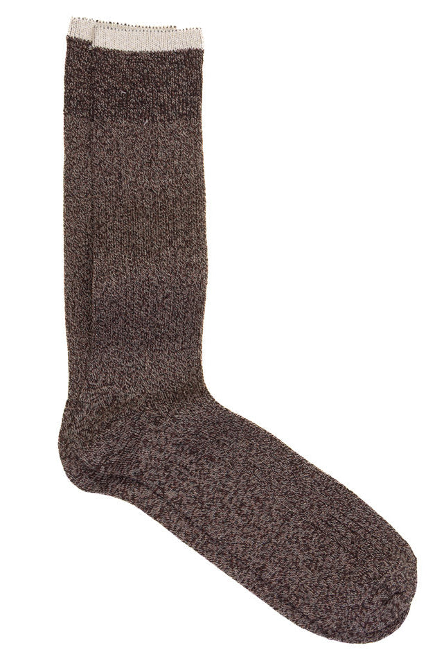 Socks | Twisted Marl | Chocolate Brown | Geoff Nicholson Collection