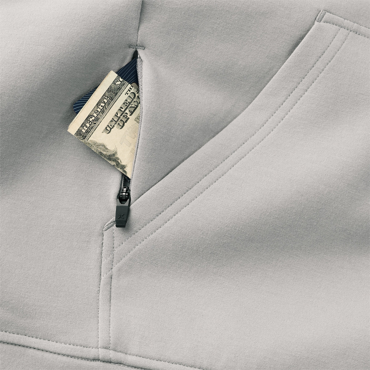 Ten Thousand Full Zip Hoodie - Light Grey