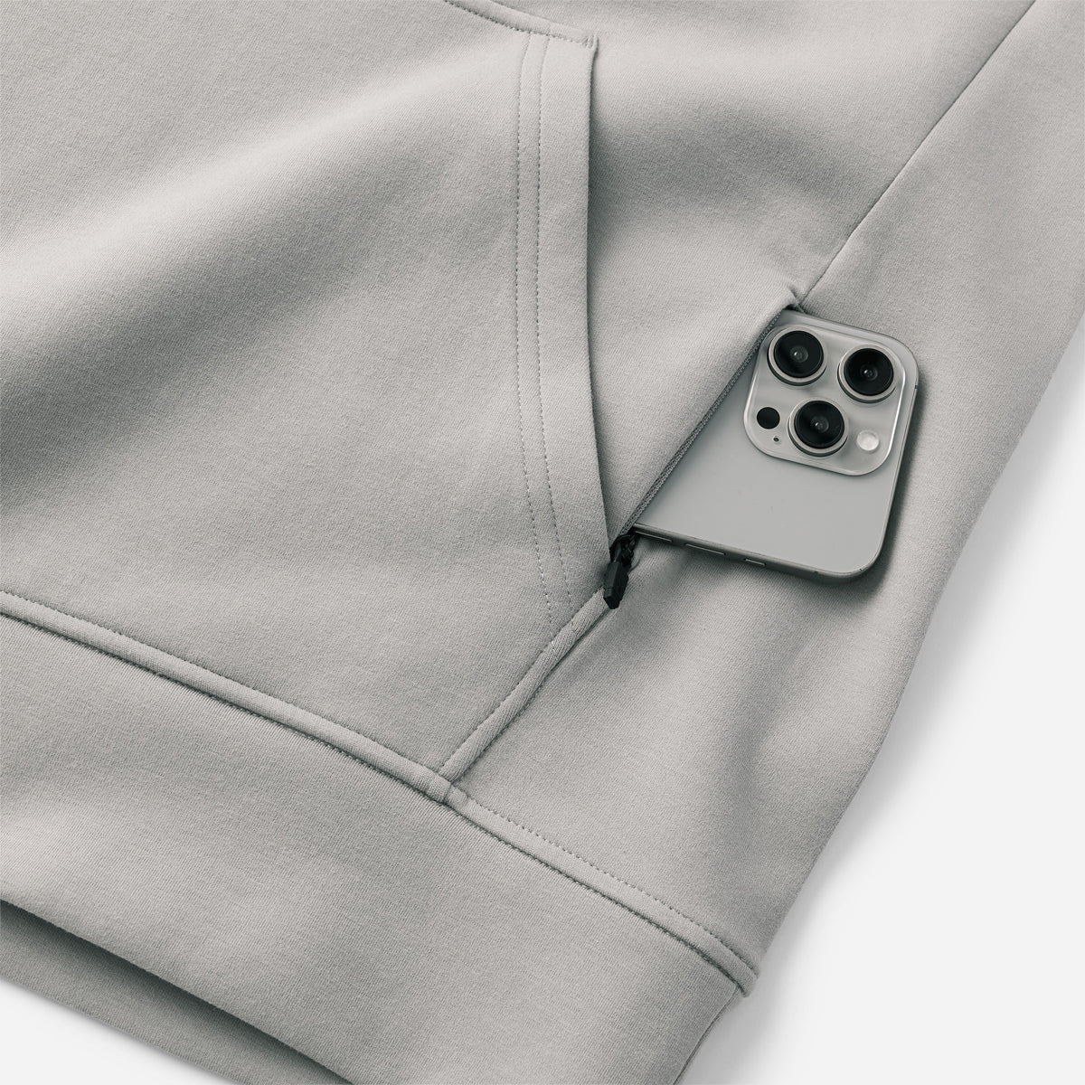 Ten Thousand Full Zip Hoodie - Light Grey