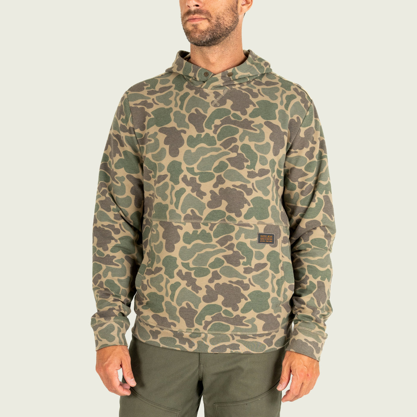 Marsh Fireside Hoodie - Green Mallard Camo