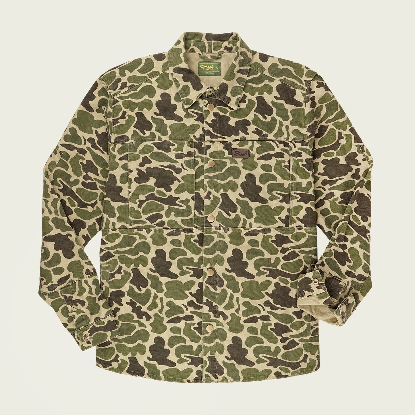 Marsh Delano Shacket - Green Mallard Camo
