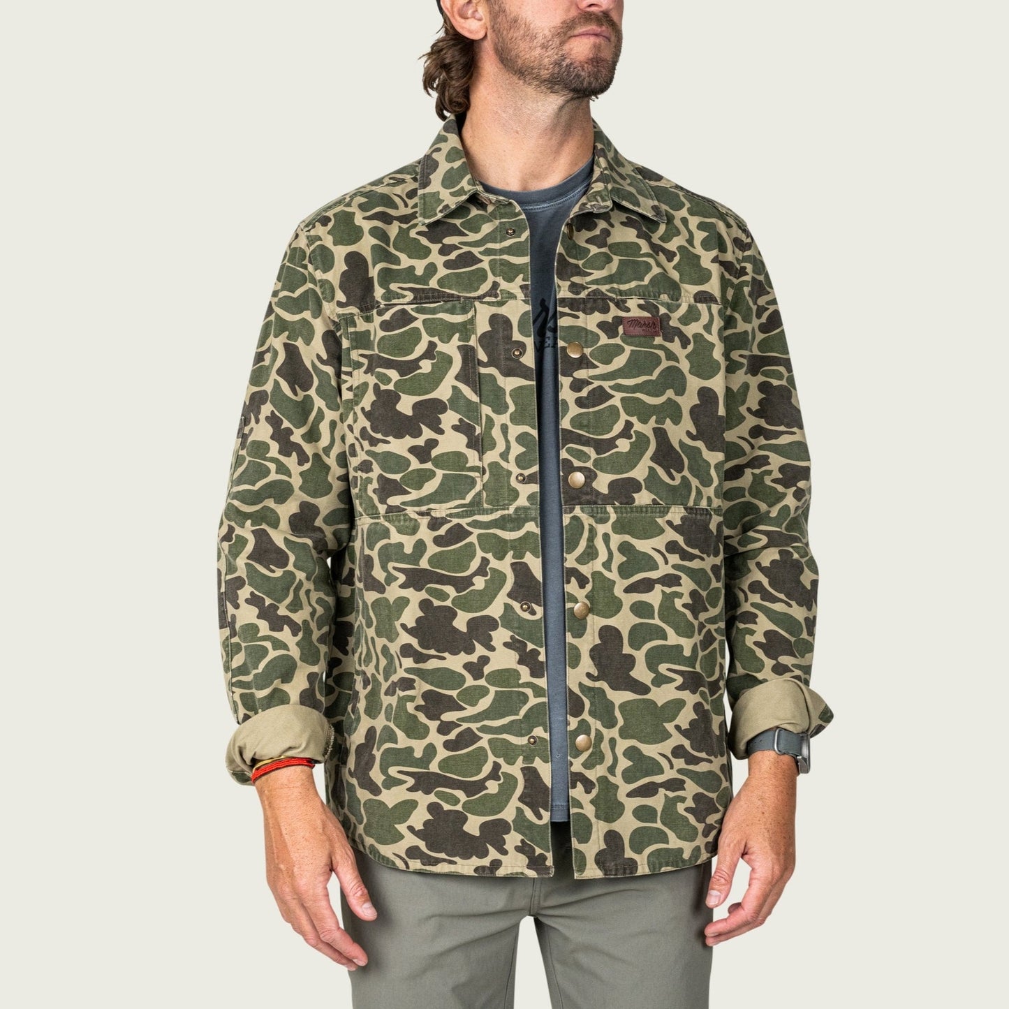 Marsh Delano Shacket - Green Mallard Camo