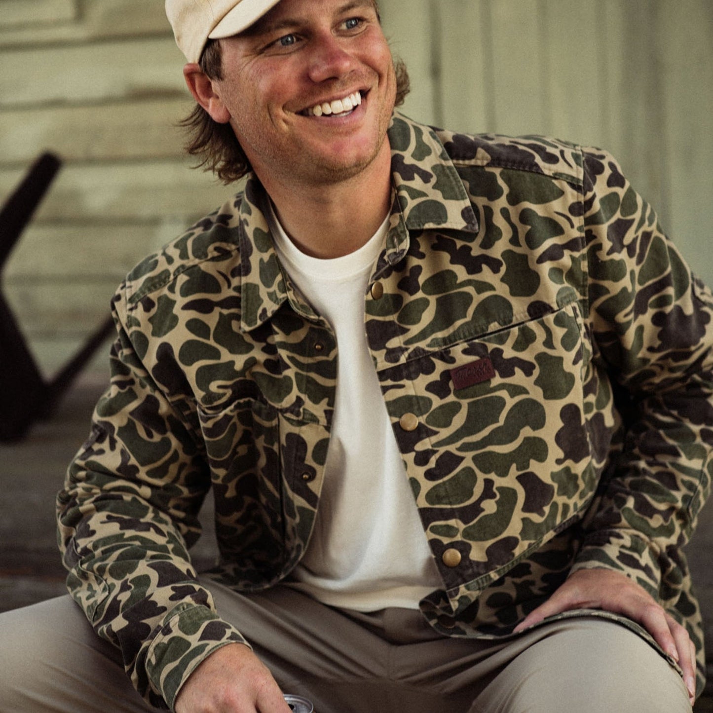 Marsh Delano Shacket - Green Mallard Camo