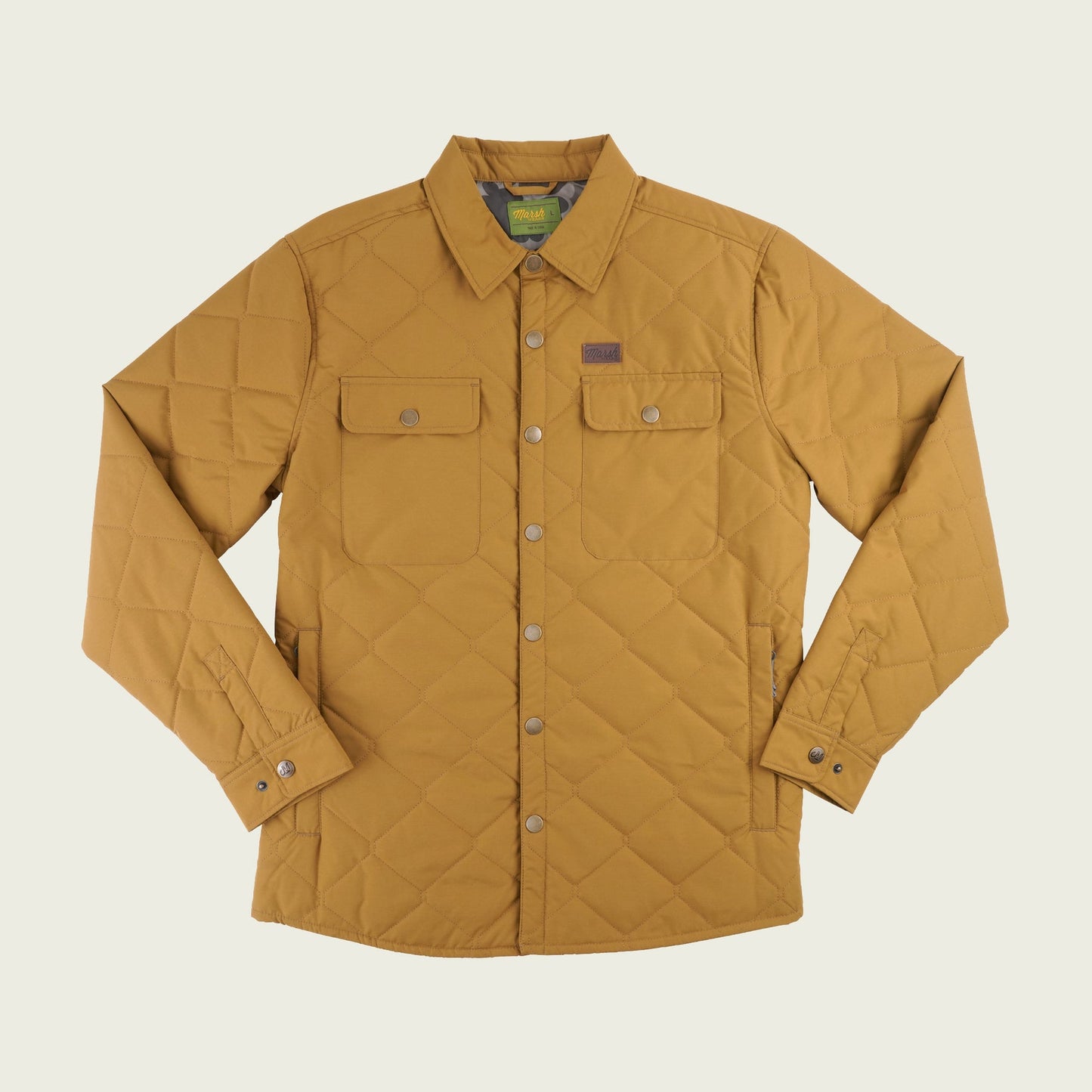 Marsh Saluda Puff Shacket - Cumin