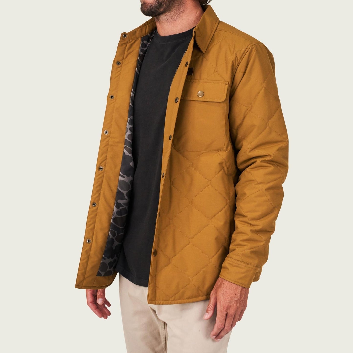 Marsh Saluda Puff Shacket - Cumin
