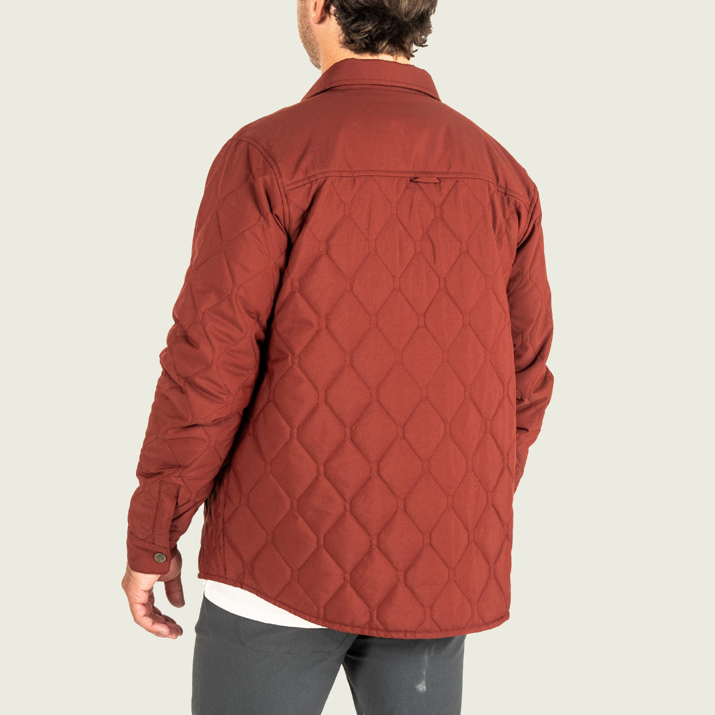Marsh Saluda Puff Shacket - Burnt Henna