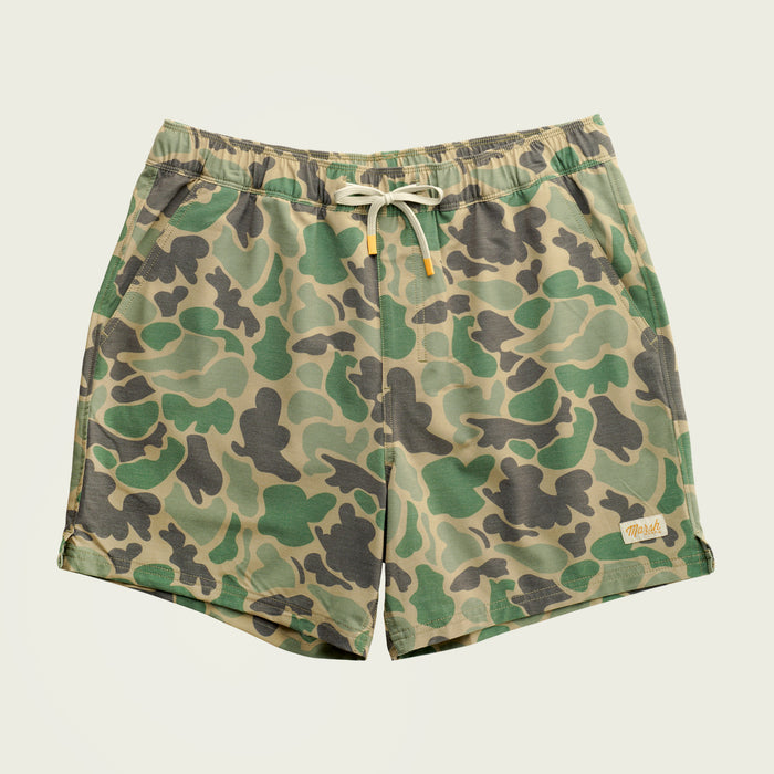 Marsh Fulton Volleys 6" Shorts- Green Mallard Camo
