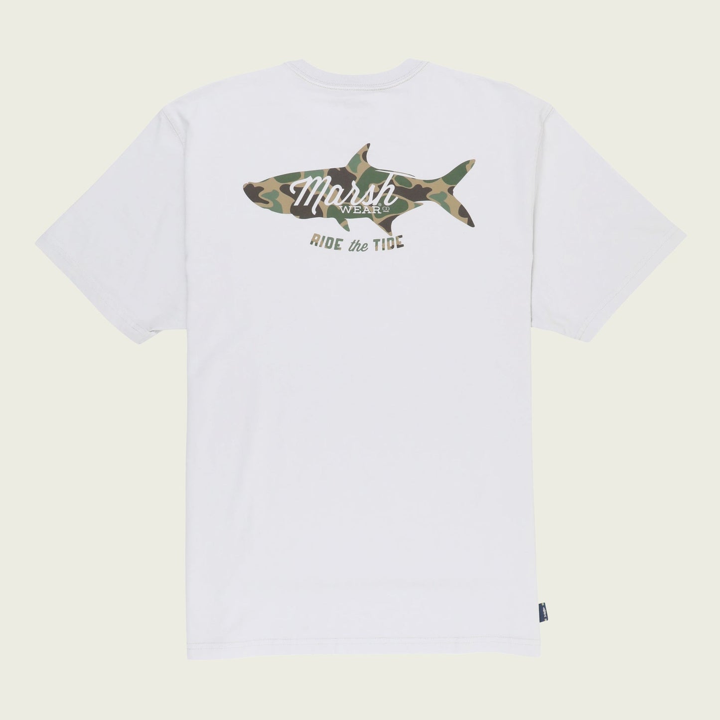 Marsh SS Predator Tee in Silver, 100% Pima Cotton, outdoor adventure shirt.