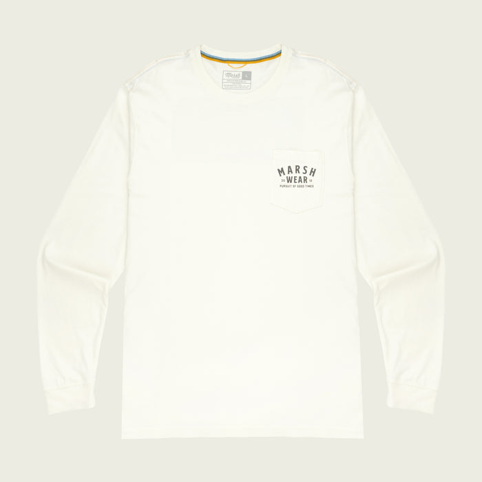 Marsh Alton Camo Long Sleeved Tee - Vintage White