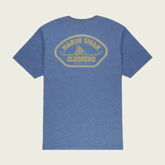 Marsh Wear Tailer Tee Shirt - Bluefin Heather