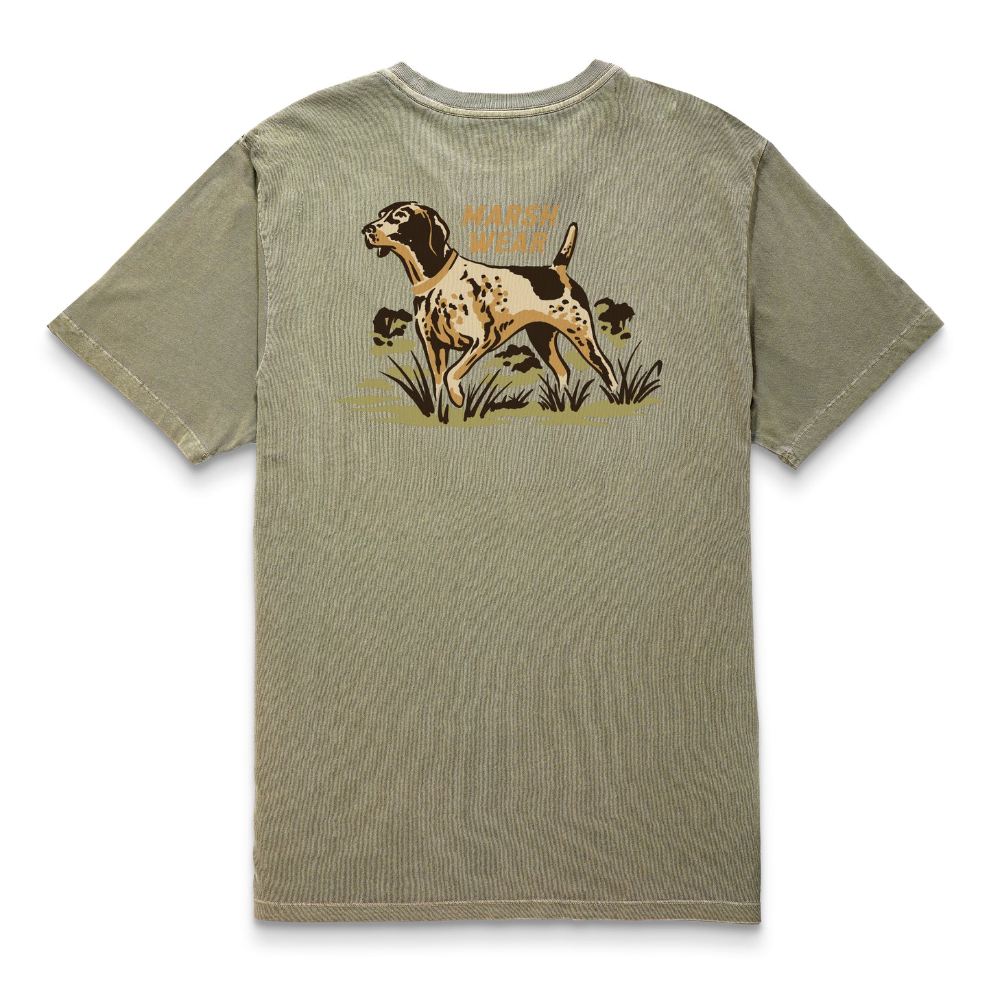 Marsh Heritage Pointer Tee- Vintage Moss