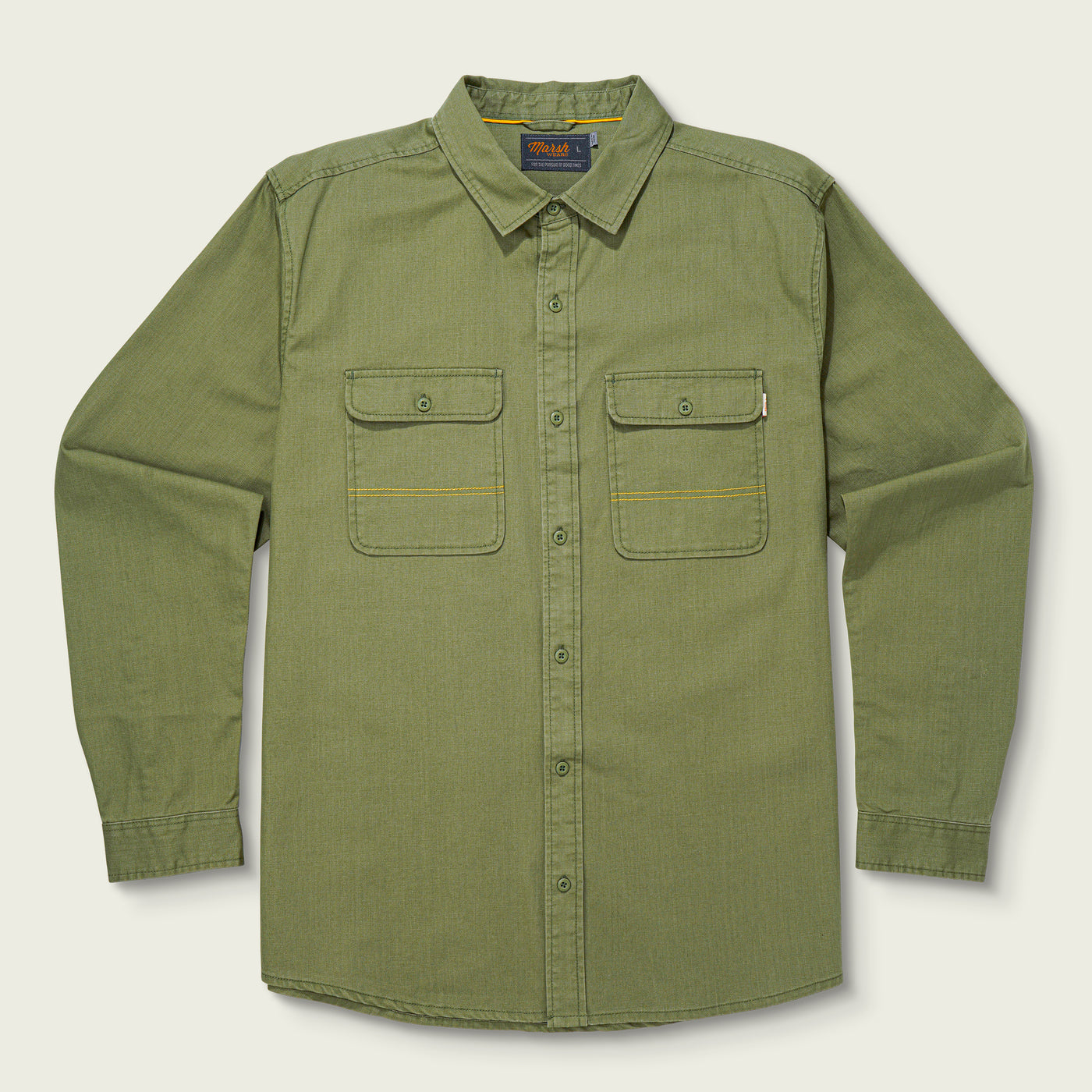 Marsh South End Button Up - Light Olive