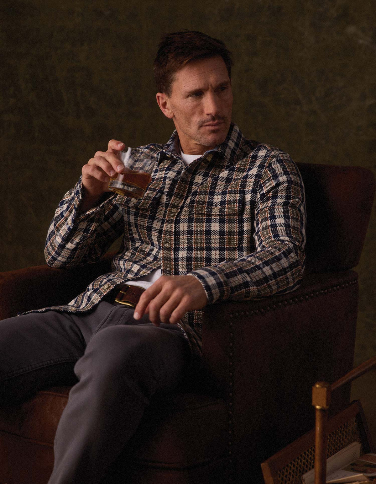 The Normal Brand | Mountain Textured Overshirt | Moss