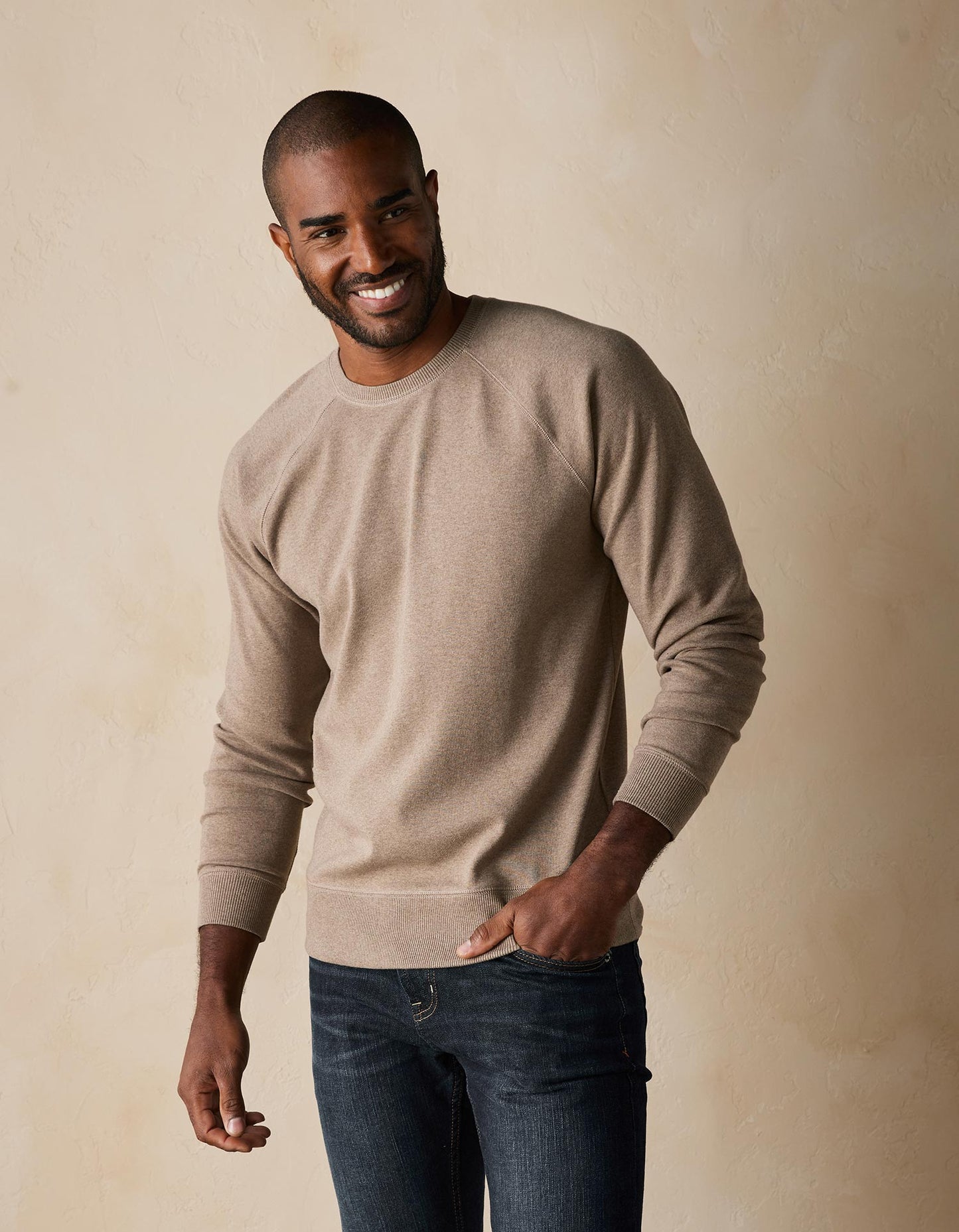 The Normal Brand Puremeso Everyday Crew - Taupe