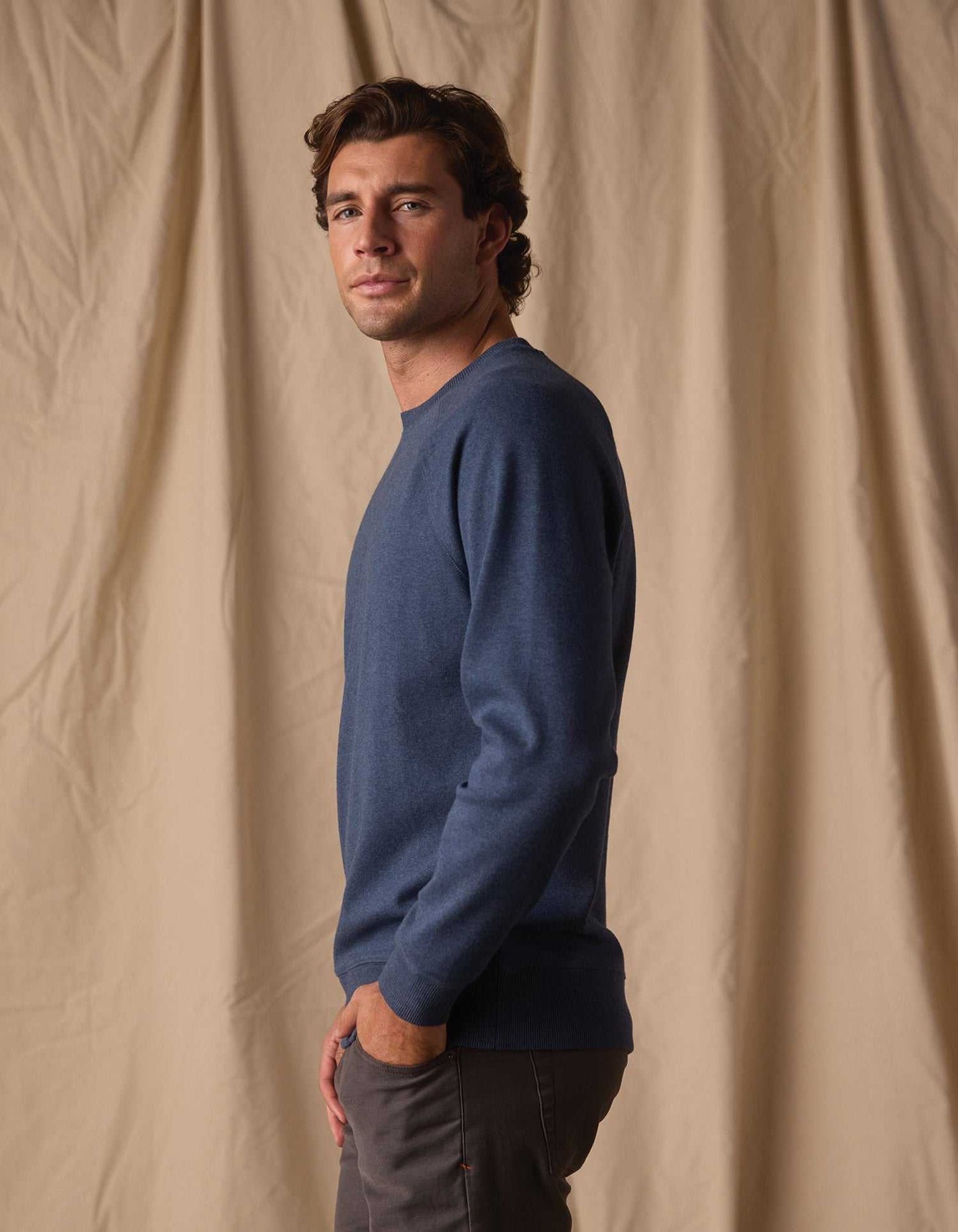 The Normal Brand Puremeso Everyday Crew -Indigo Blue