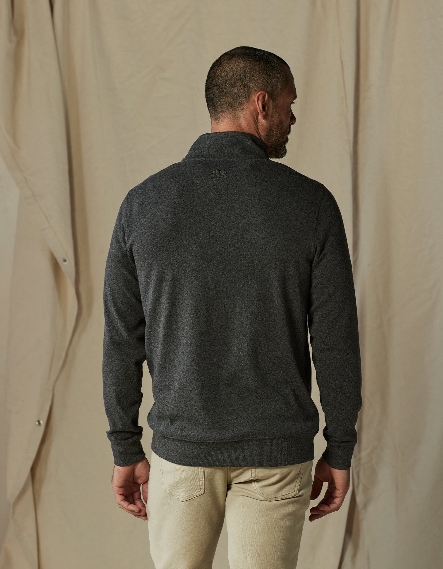 The Normal Brand Puremeso Weekend Quarter Zip - Charcoal