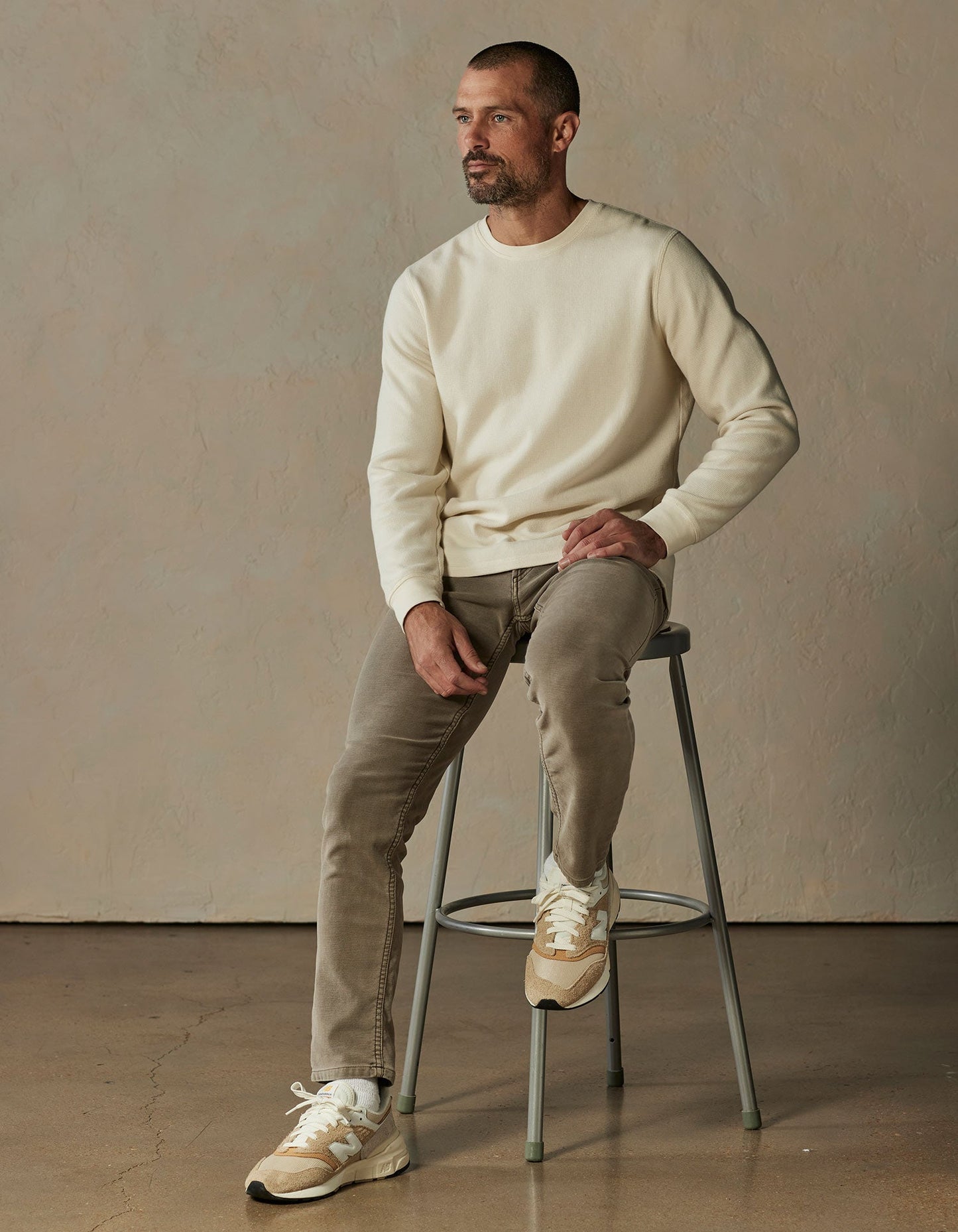 The Normal Brand Comfort Terry Jean in Taupe