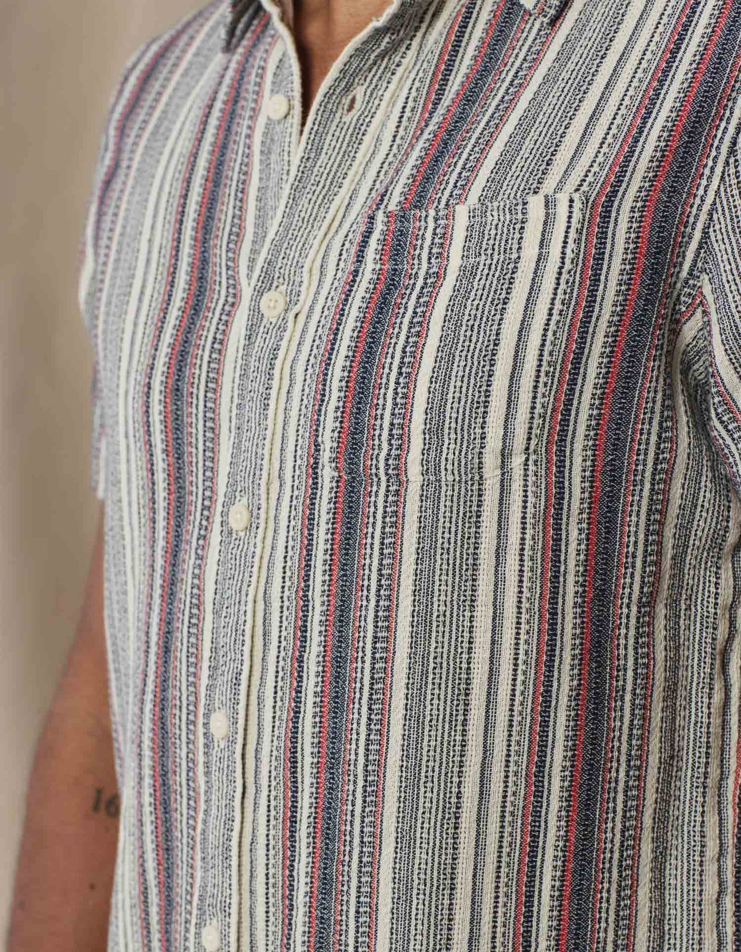 The Normal Brand | Freshwater Button Up Shirt | American Stripe