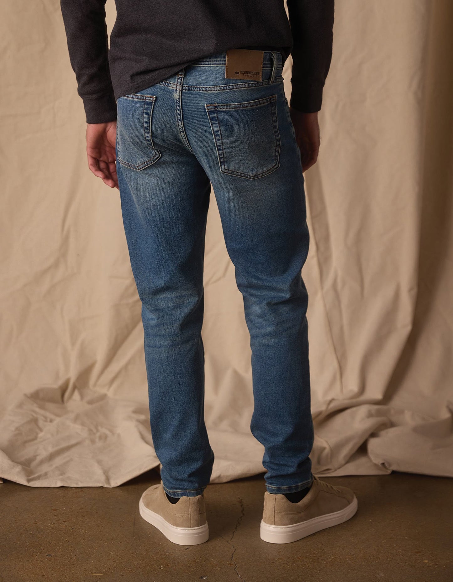 The Normal Brand Comfort Terry Jean in Dark Wash