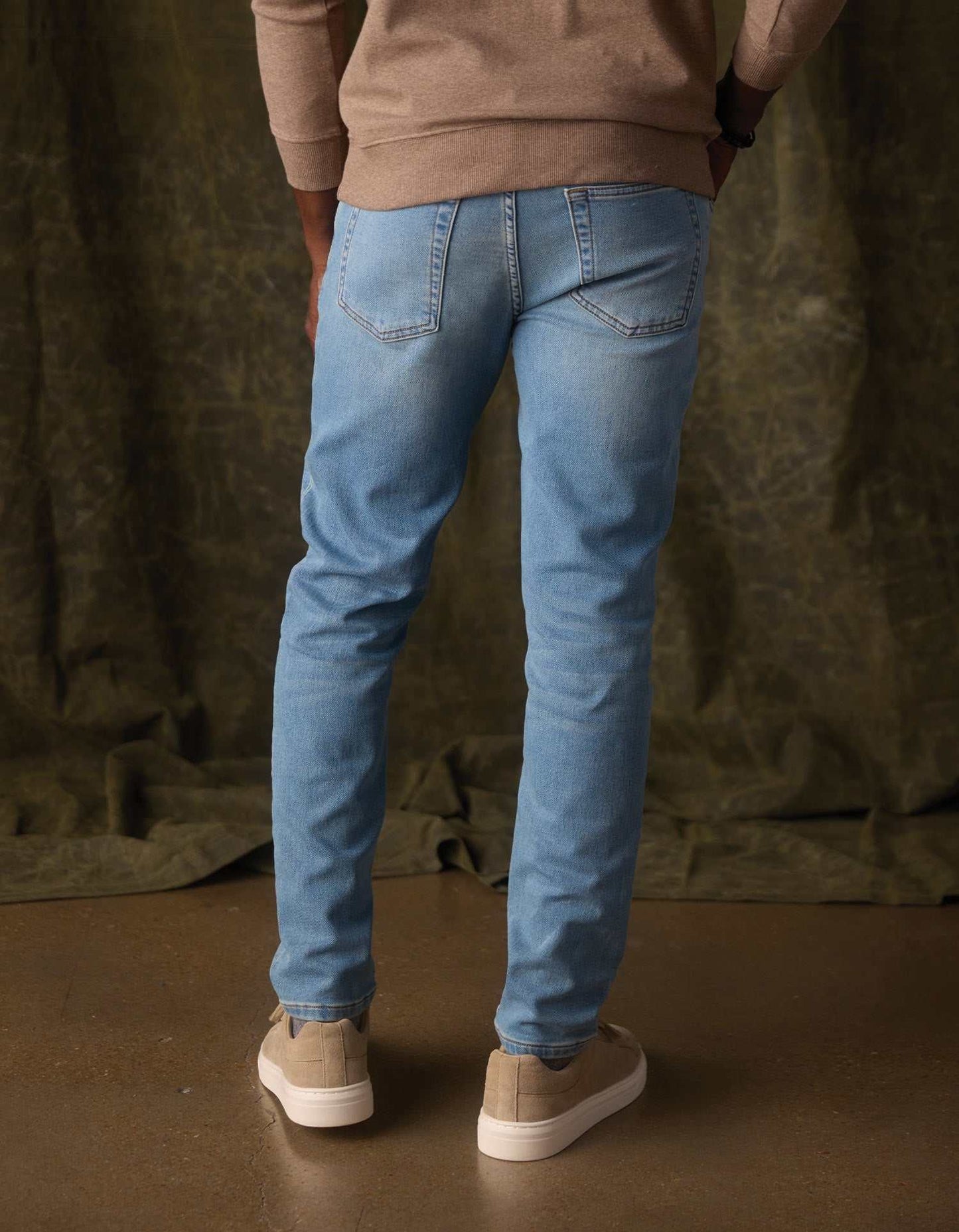 The Normal Brand Comfort Terry Jean in Medium Wash