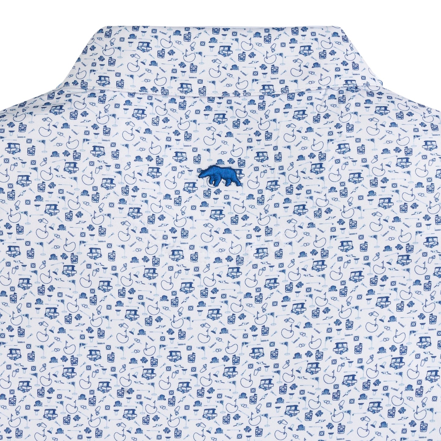 Onward Reserve 19th Hole Printed Performance Polo - Ensign Blue