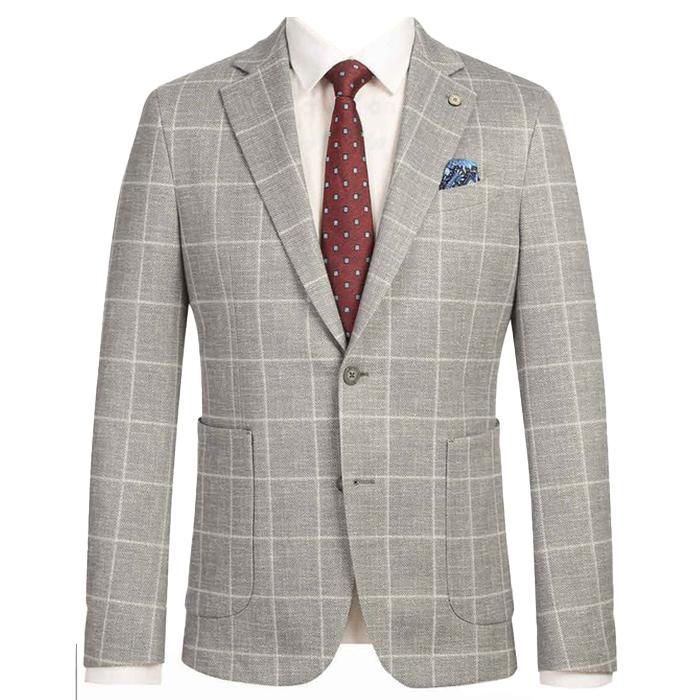 The Blake Pellagio Riserva Jacket - Light Grey