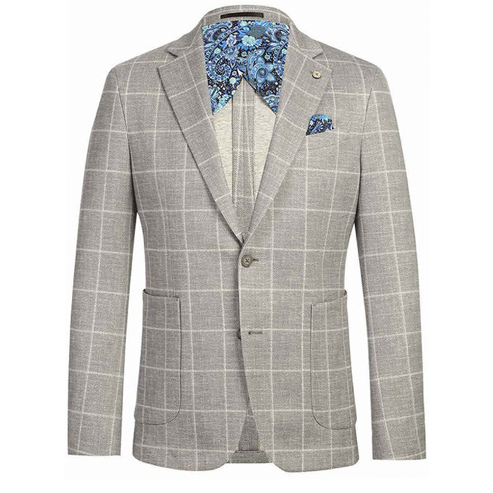 The Blake Pellagio Riserva Jacket - Light Grey