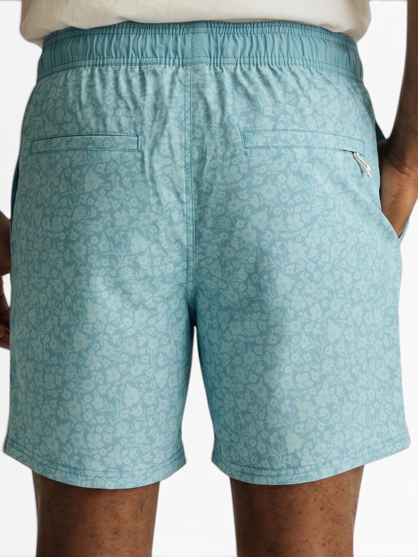 Rooster's Supply Co. | Floral Swim & Volley | Aqua Blue Floral