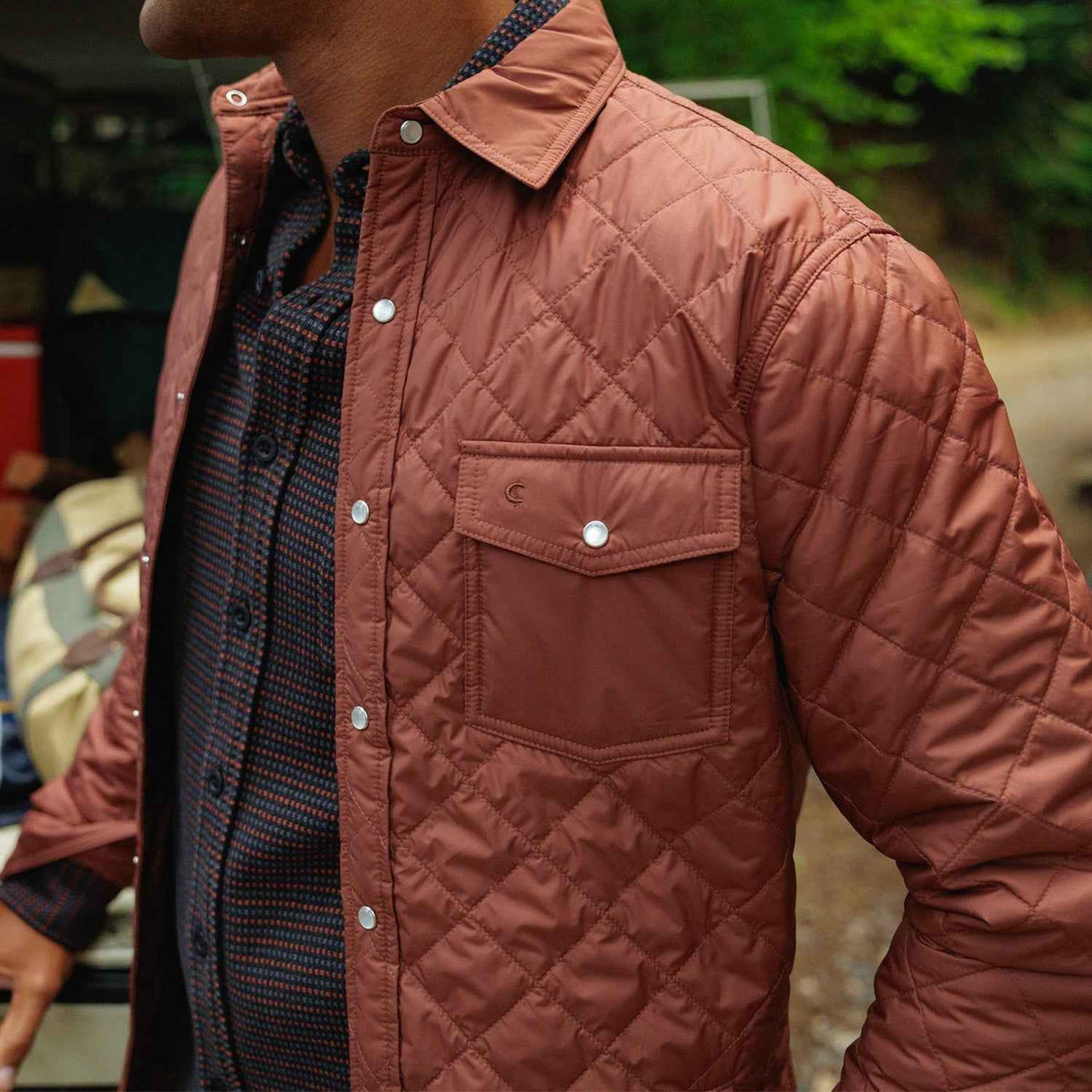 Criquet | Quilted Shacket | Firewood