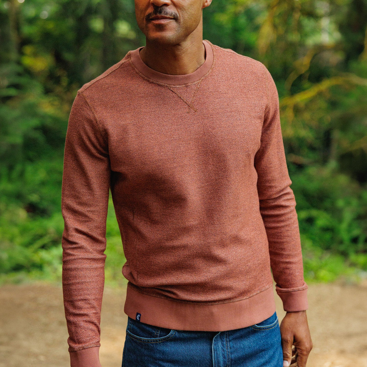 Criquet | French Terry Crewneck Sweatshirt | Rust