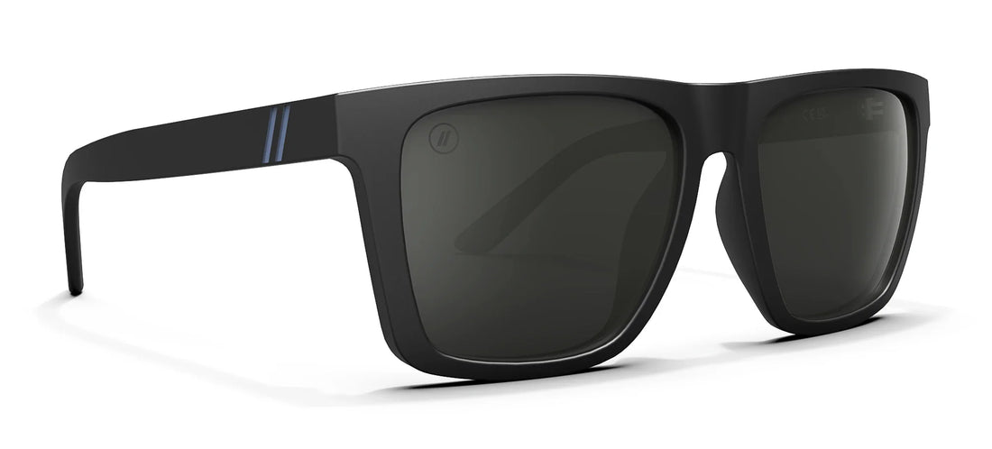 Black Romeo sunglasses with gloss finish and smoke lenses.