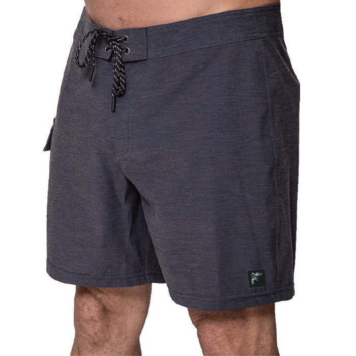 Roosters Board Short - Heathered Black