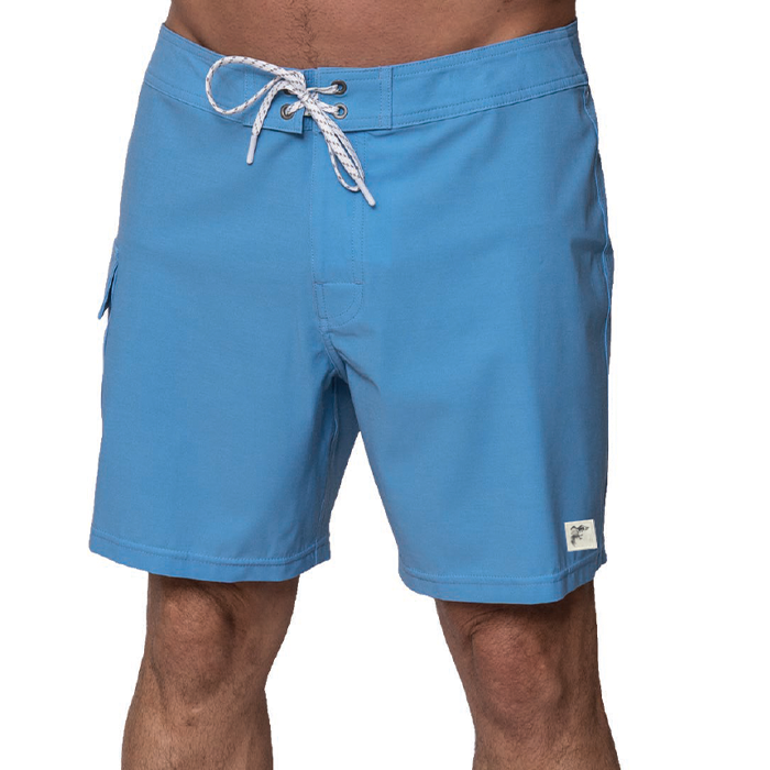Roosters Board Short - Heathered Sky Blue